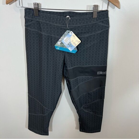 NWT BioSkin Running Capris in Charcoal Hex | Size M - Picture 4 of 11